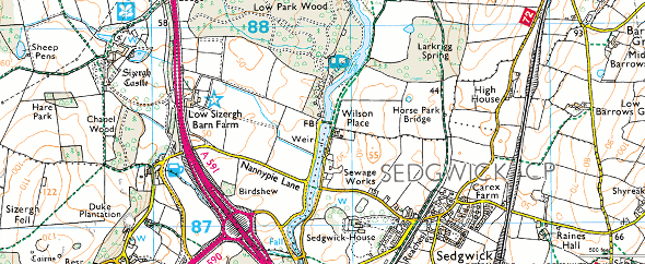 Ordnance Survey map 1:25000 on Bing Maps